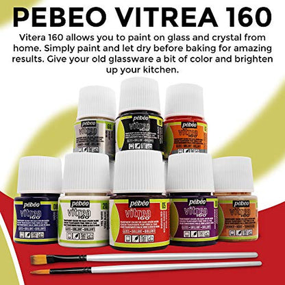 Pebeo Vitrea 160 Faux Stained Glass Paint Kit (12 Fl Oz)