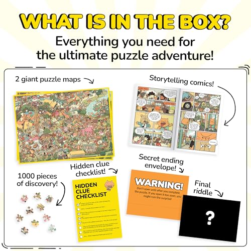 Jigsaw Puzzles 1000 Pieces with Storytelling Comics (1000 Count)