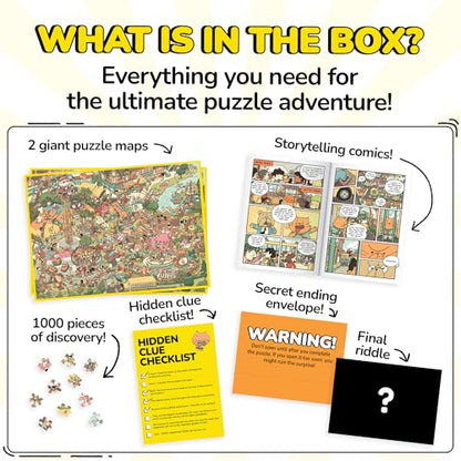 Jigsaw Puzzles 1000 Pieces with Storytelling Comics (1000 Count)
