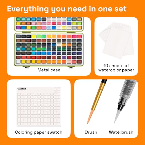 Watercolor Paint Set 160 Colors