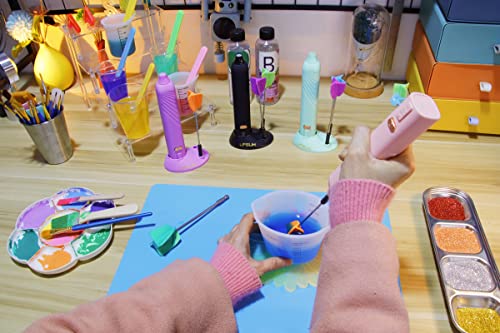 4/Large+4/Small Sizes Silicone Resin Mixer Paddles,Reusable Reusable Paint and Resin Mixer Paddle to Mix Epoxy Resin, Paint, Ceramic Glaze and Reduce Bubbles - Paint Mixer for Drill (4/Large+4/Small) (4 Count)