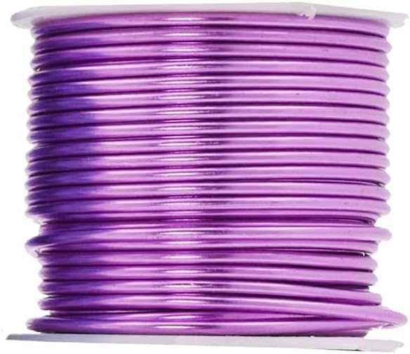 Mandala Crafts 12 Gauge Anodized Aluminum Craft Wire for Jewelry Making - 276 FT Colored Flexible Silver Lavender Purple Pink Ice Blue Turquoise Wire - Bendable for Bonsai Armature Crafting Sculpting - Crafty Corner