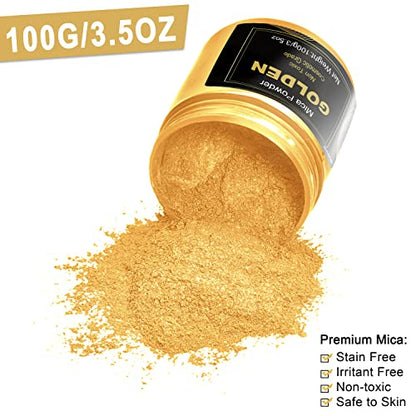 Golden Mica Powder Pigment