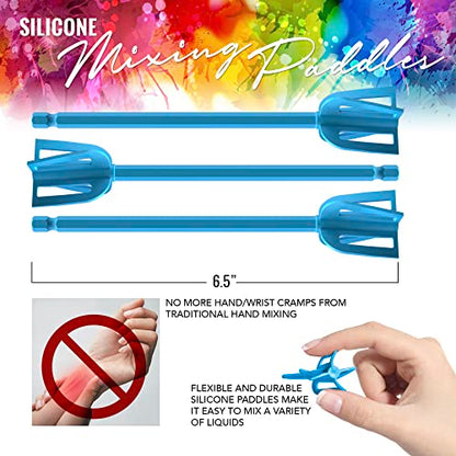 Epoxy Resin Mixer Silicone Paddles (12 Count)