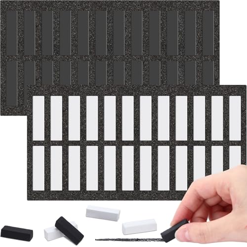48 Pcs Soft Chalk Pastels Set Soft Pastel for Artists Square Sketch Chalk Non (48 Count)