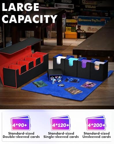 Card Deck Box with Dice Tray for MTG