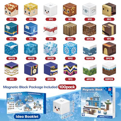 100pcs Magnetic Blocks