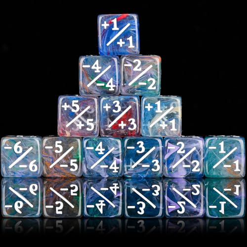 400 Pieces Magic Life Counter Token Dice Compatible with Magic Card Game Accessories CCG Creature Stats 12 Colors (400 Count)