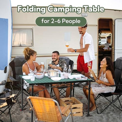 Portable Outdoor Adjustable Height Camping Table