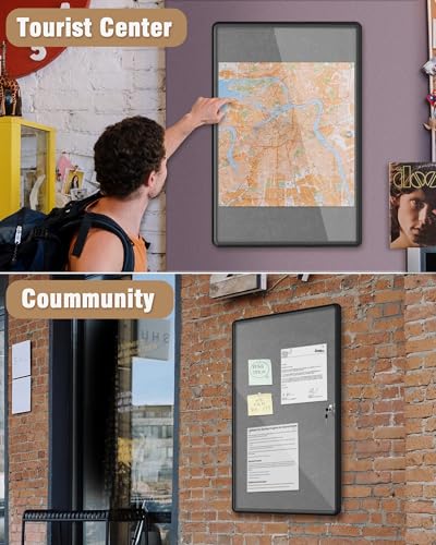 36"x24" Enclosed Bulletin Board