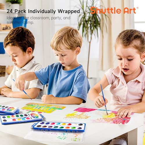 16 Colors Watercolor Paint Set Bulk (24 Count)