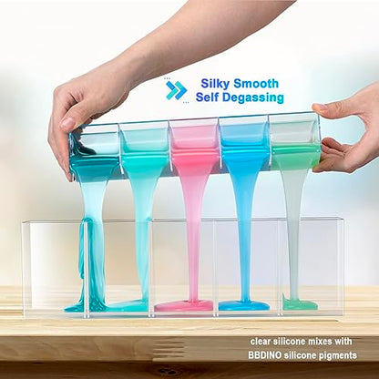 Silicone Mold Making Kit 30A Platinum Liquid 2 Gallons Translucent