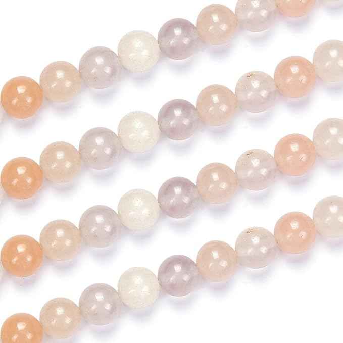 45pcs Adabele Natural Light Red Aventurine Healing Gemstone 8mm (0.31 inch) Round Loose Beads Gem Stone Spacer for Craft Jewelry Making GF5-8