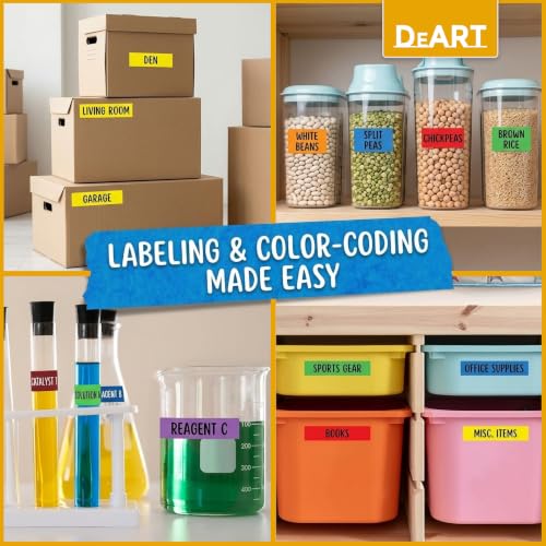 Colored Masking Tape Painters Tape 12 (6 Count)