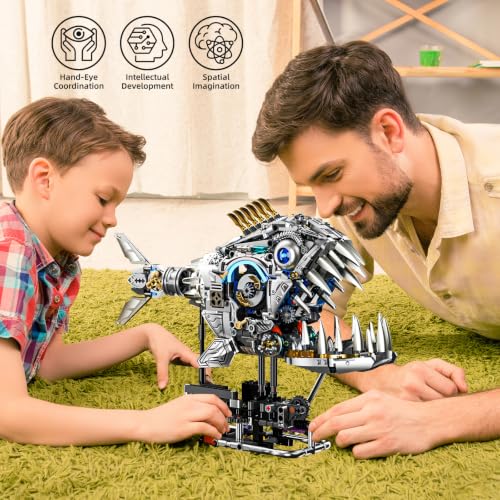 Mechanical Piranha Building Sets (1085 Count)