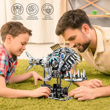 Mechanical Piranha Building Sets (1085 Count)