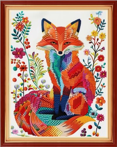 Stamped Cross Stitch Kits Full Range of Embroidery Patterns Starter Kits for Beginners Adult DIY Cross Stitches Needlepoint Kits 11CT
