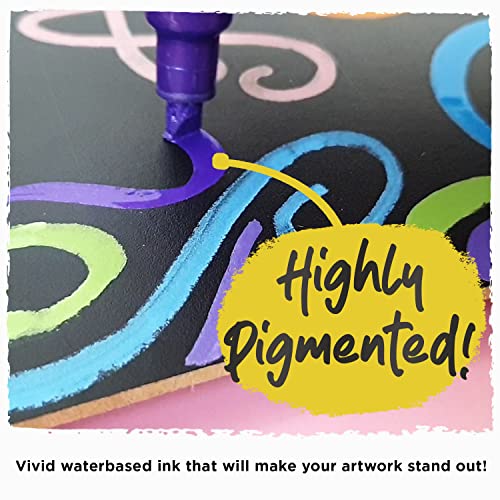10 Metallic Chalkboard Markers for Blackboard (10 Count)