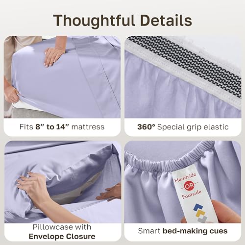 100% Organic Cotton Twin Bed Sheets Set