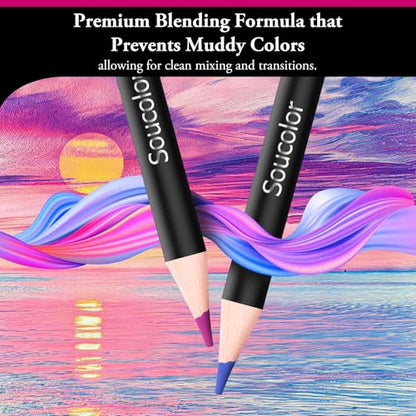 72 Colored Pencils for Adult Coloring Book (72 Count)