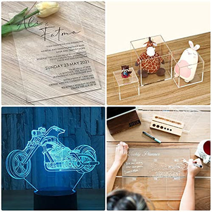 Clear Cast Acrylic Sheet 12" x 16" x 1 (2 Count)