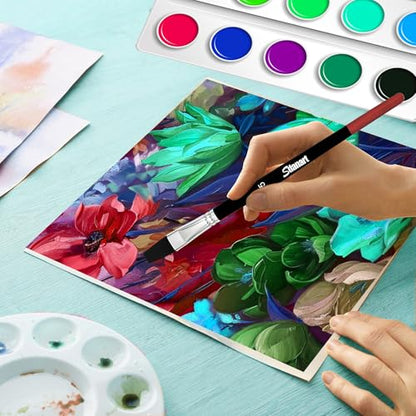 Flat Paint Brushes (15 Count)