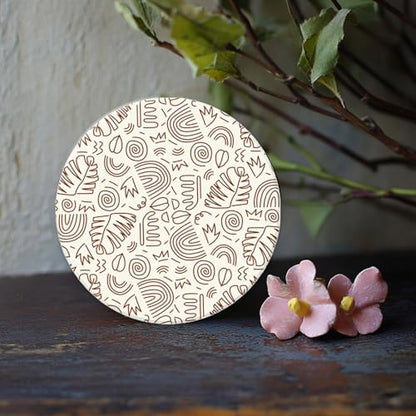 Bohemian Graphics Polymer Clay Texture Sheets Doodle Style Silicone Texture Stamp Clay Texture Mat Modeling Pattern Pad Sheets for Jewelry and Earrings Tools