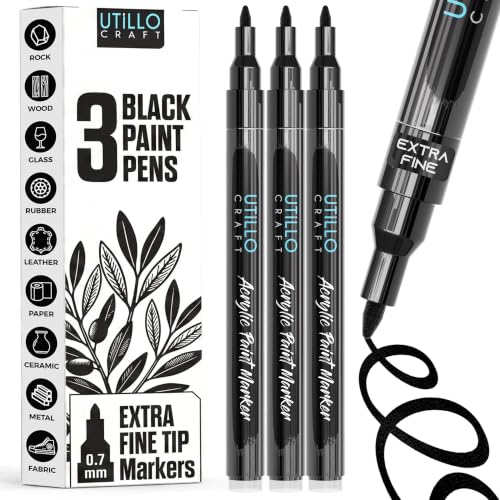 Black Paint Pen (3 Count)
