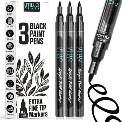 Black Paint Pen (3 Count)