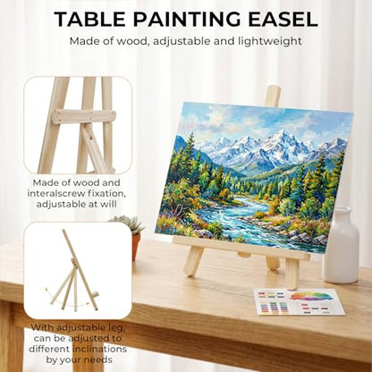 92PCS Acrylic Paint Canvas Set for Adults with 48 Paint for Artist (92 Count)