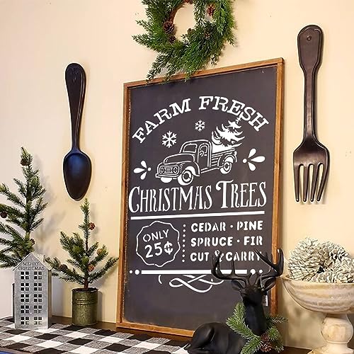 10 Pieces Christmas Stencils Reusable (10 Count)