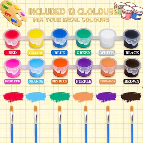 Mini Acrylic Paint Set (430 Fl Oz)