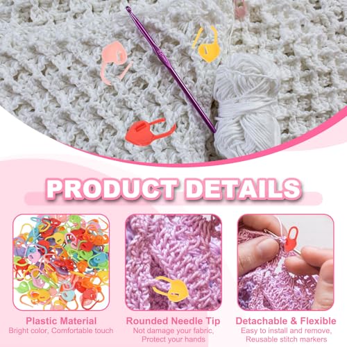 200pcs Stitch Markers for Crocheting