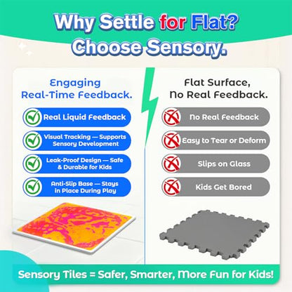 Sensory Floor Tiles for Kids (4 Count)