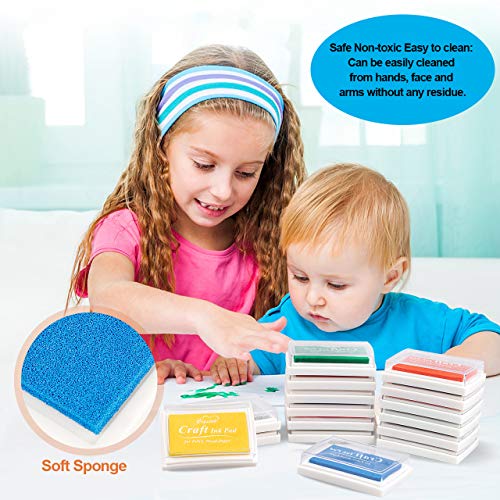 Finger Ink Pads for Kids Washable Craft Ink Stamp Pads