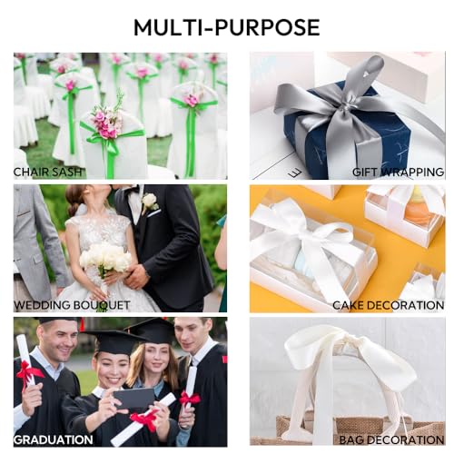 5 8 Inch 100 Yards Satin Ribbon Yellow