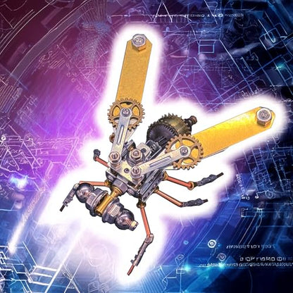 3D Metal Puzzle Insect Bug Mechanical Fly Model Steampunk Sculpture DIY Projects Making Kit Arts and Crafts Metal Building Science kit