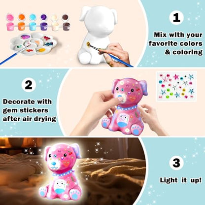 Paint Your Own Dog Lamp Kits