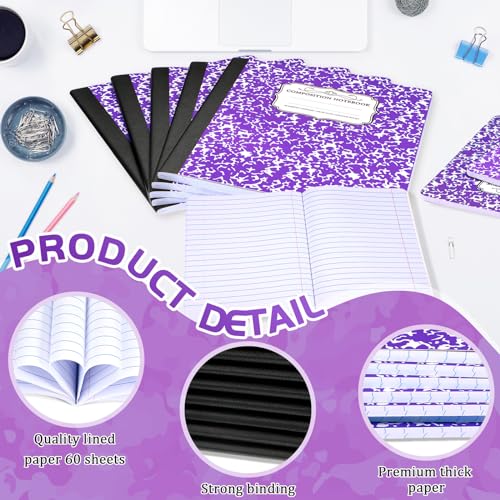 20 Pack Composition Notebooks Bulk