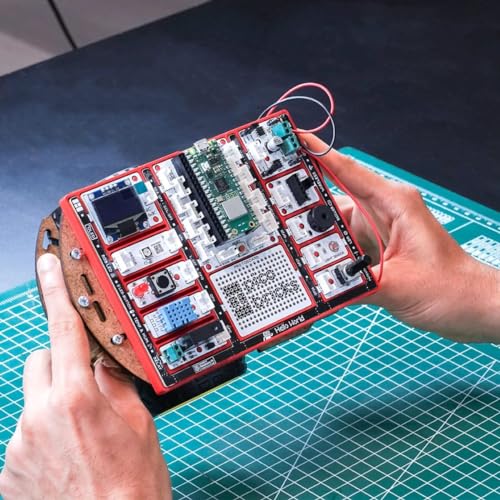 Raspberry Pi Pico W Starter Kit with 12 Detachable Sensors and Extensive Learning Guide