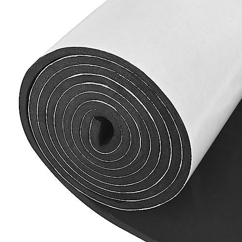 Sponge Neoprene Foam Rubber Sheet with Adhesive (8.5 Sq Ft)