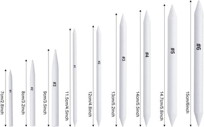 FEBSNOW 84 Pcs Blending Stumps and Tortillions, Paper Art Blenders, Art Pencils, Drawing Pencils for Student Artist Charcoal Sketch Drawing Tools, Sketch Supplies