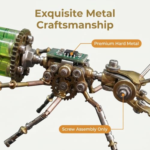 Steampunk 3D Metal Ant Puzzle Model for Adults