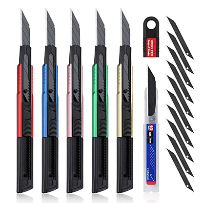 Premium Utility Knife Retractable Snap (5 Count)