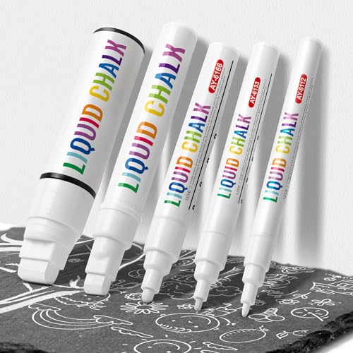 White Chalk Markers (5 Count)