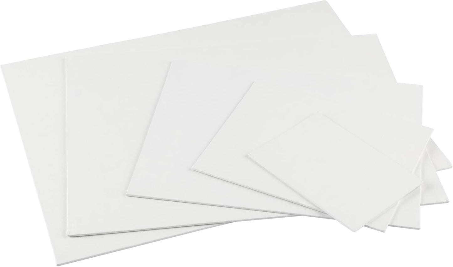 Centurion All-Media Primed Linen Panels - 18x18 3 Pack - 11oz Universal Primed Canvas Boards for Painting, Mounted on MDF Wood, Non-Warping, Ideal for Artists, Professionals, and Painters