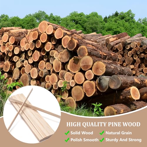 Wooden Dowels for Crafts (30 Count)