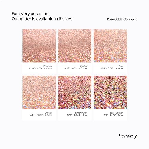 Resin Glitter Rose Gold Holographic 100g Super Chunky (3.5 Ounce)