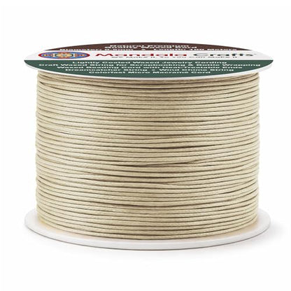 0.5mm Natural Waxed Cord (327 Foot)