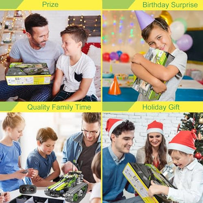Remote Control Tracked 3in1 Stunt Racer Building Kit